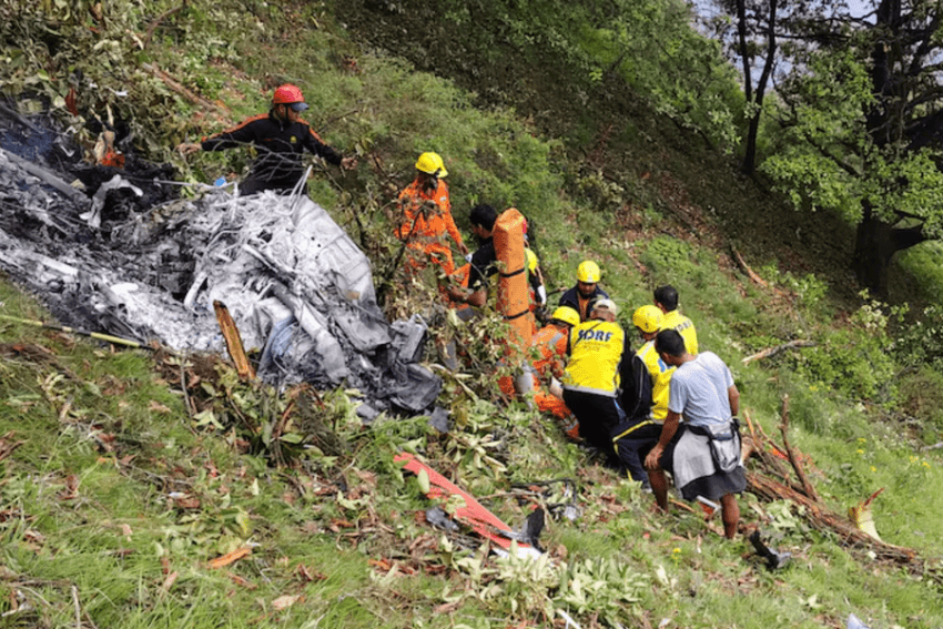 В Индии разбился вертолёт с паломниками: семь погибших, включая ребёнка и пилота