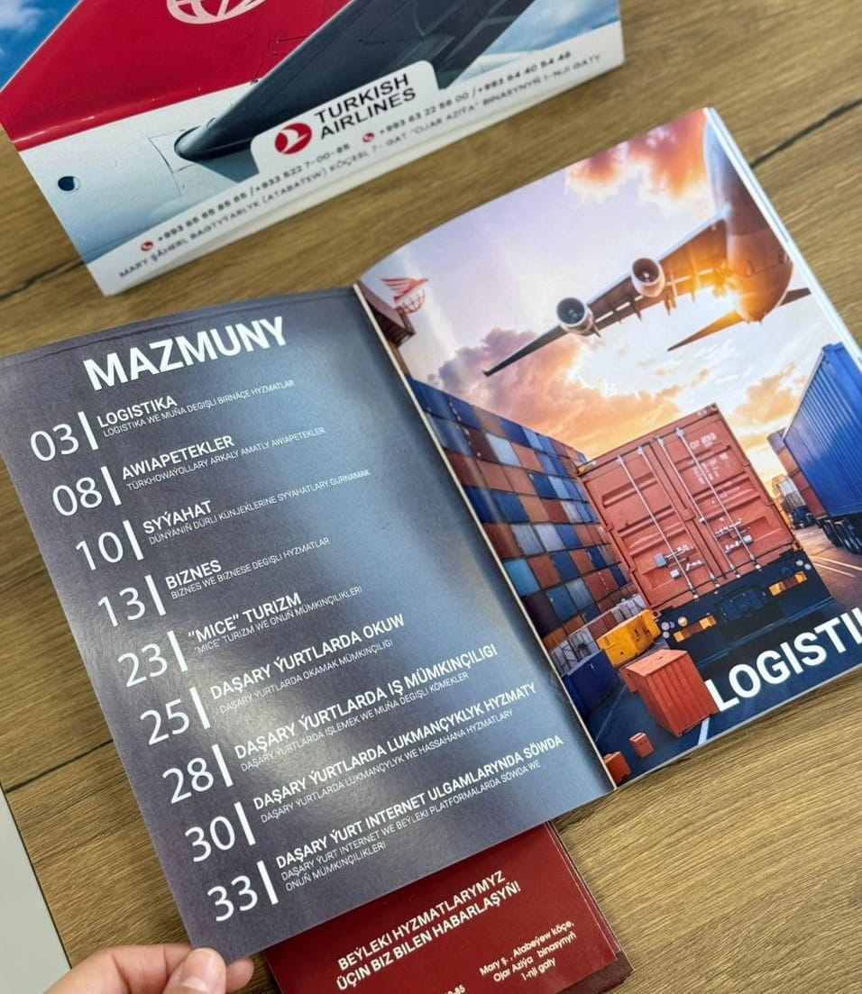 «Dünýä Ulag Hyzmatlary» türkmen telekeçilerine 2025-nji ýylda halkara iş saparlaryny meýilleşdirmegi teklip edýär