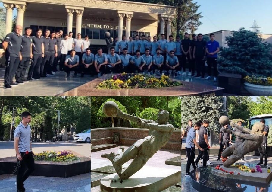 Молодежная сборная Туркменистана по футболу почтила память команды «Пахтакор-79»