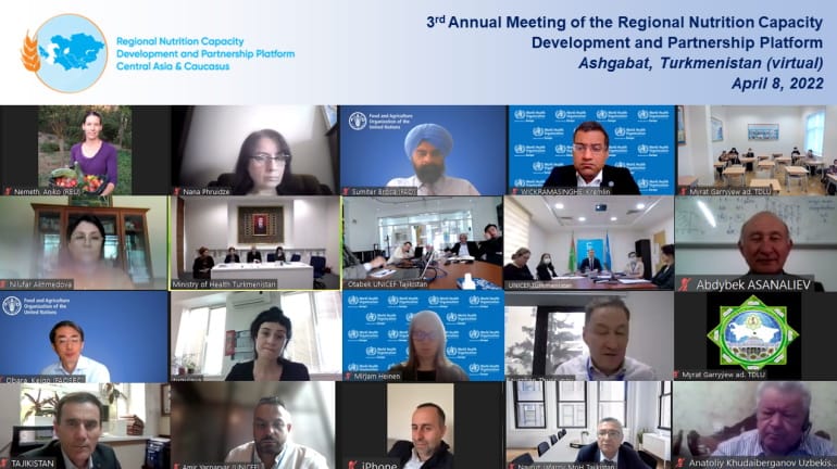 Turkmenistan and UNICEF held a sub-regional meeting on the partnership development in the nutrition field