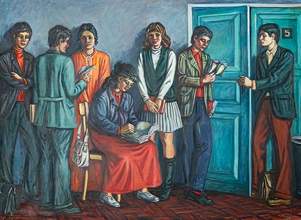 В музее Ашхабада открылась выставка туркменских художников, посвященная новому учебному году