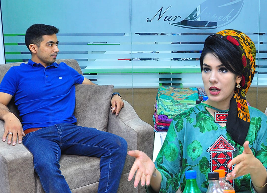 Торжественное открытие магазина «Nur ýüpek» в Ашхабаде