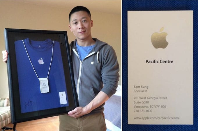 Former Apple employee Sam Sung auctions off his business card