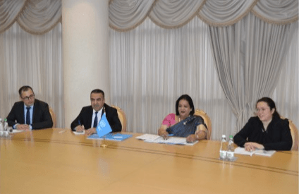 В МИД Туркменистана состоялась встреча с региональным представителем УНП ООН 