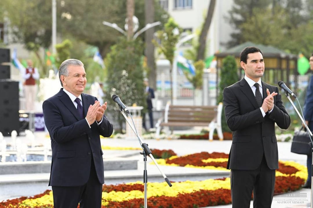 Президенты Туркменистана и Узбекистана дали старт строительству зоны приграничной торговли «Хорезм – Дашогуз»