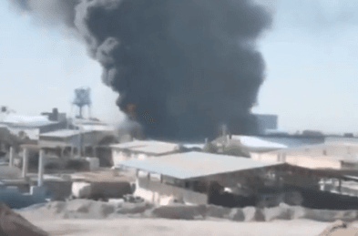 Maşatda zawodda ýangyn boldy