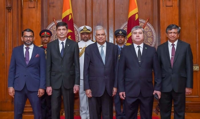 The Ambassador of Turkmenistan presented his credentials to the President of Sri Lanka