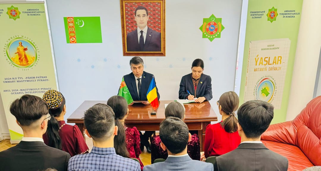 Buharestde okaýan türkmen talyplary bilen duşuşyk geçirildi