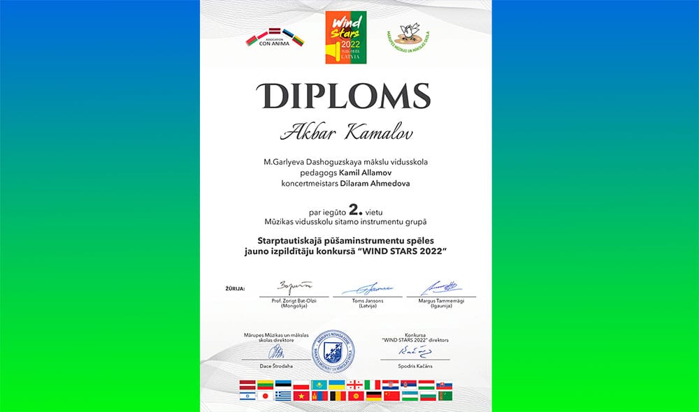 Türkmen talyby halkara bäsleşikde üstünlik gazandy