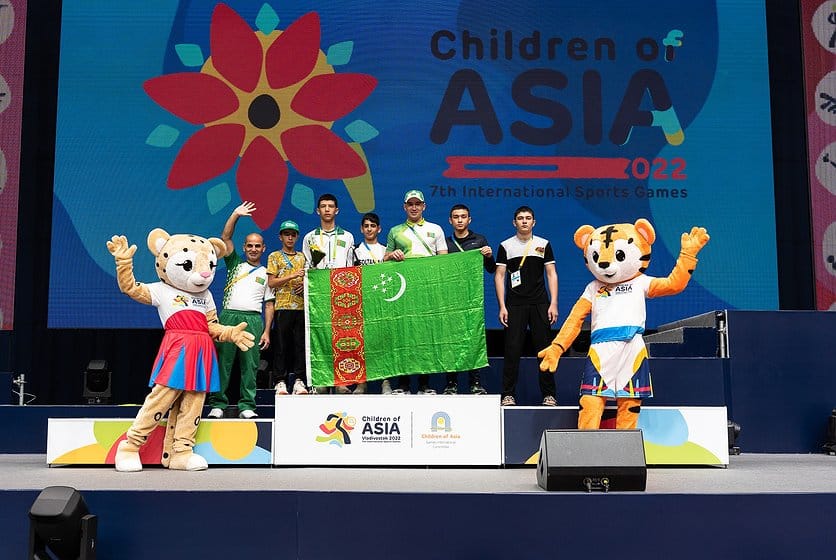 Туркменский борец греко-римского стиля завоевал бронзу на спортивных играх «Дети Азии»