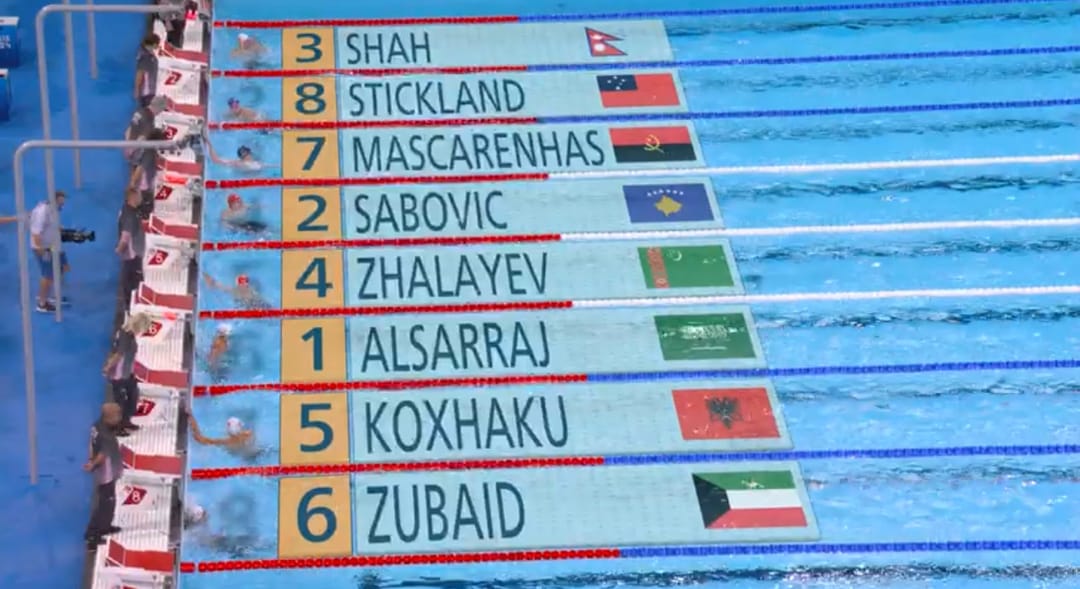 Turkmen swimmer makes debut at Paris Olympics