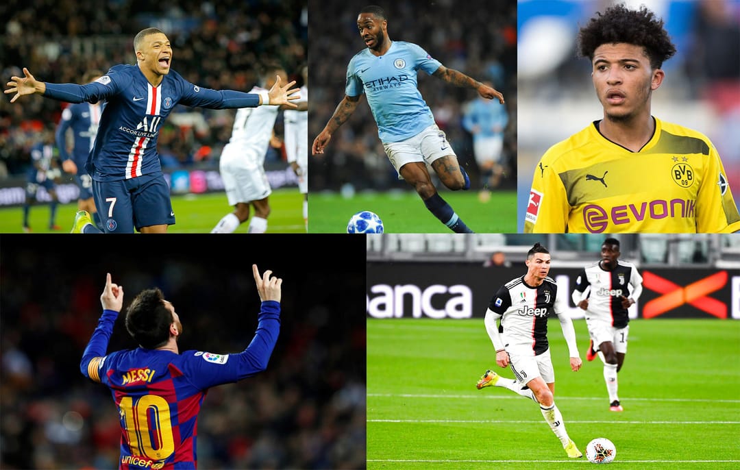 Mbappe 1-nji, Messi 21-nji, Ronaldo 70-nji