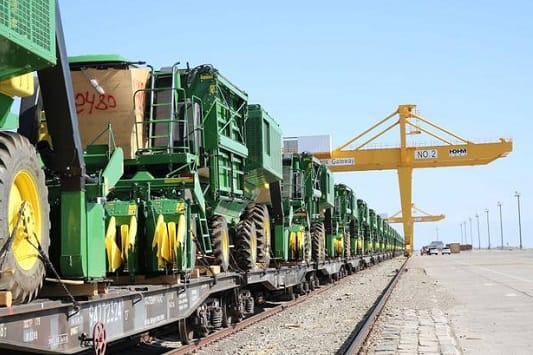 Контейнеры с полипропиленом доставили из Туркменистана через Казахстан в Китай