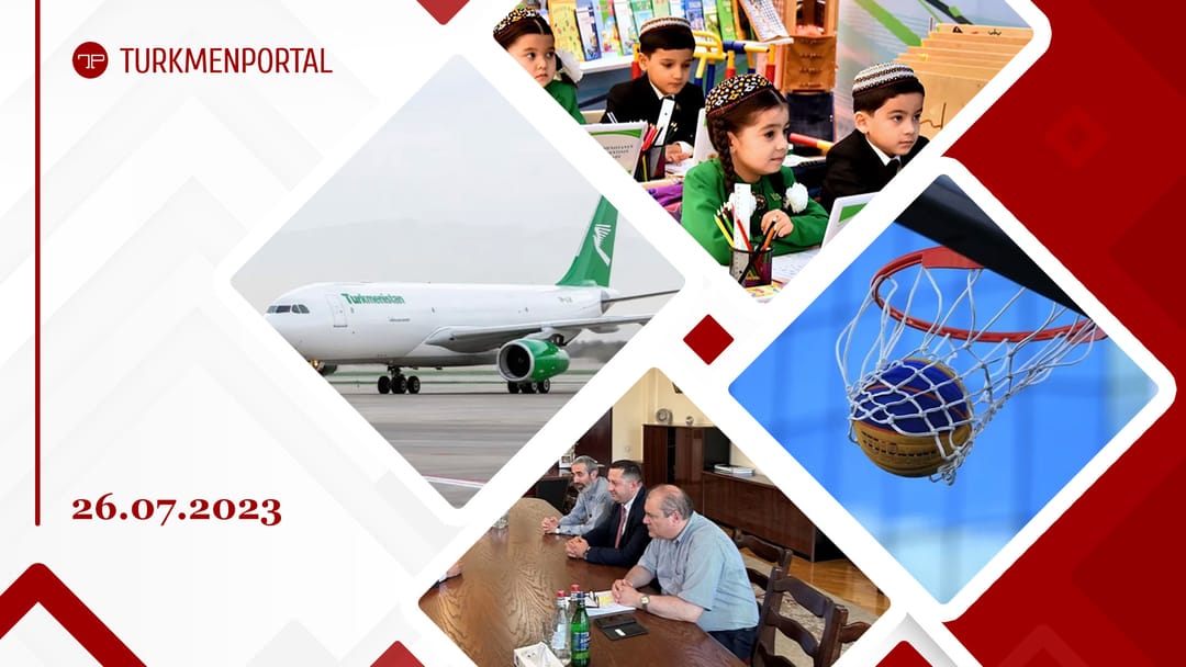 Turkmenistan and China have opened a new cargo air route, in Yerevan State University plans to give lectures on Magtymguly, Lebap velayat plan to put into operation 8 secondary schools and other news