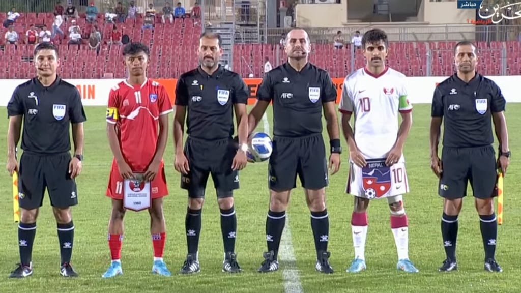 Türkmen eminleri Aziýanyň kubogy - 2023-iň saýlama tapgyrynda Nepal - Katar duşuşygyny alyp bardylar