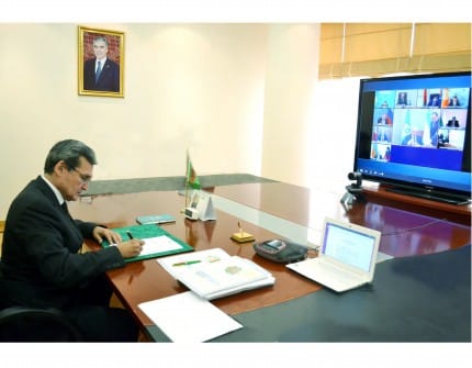 Глава МИД Туркменистана принял участие в онлайн-заседании Совета Министров иностранных дел стран СНГ