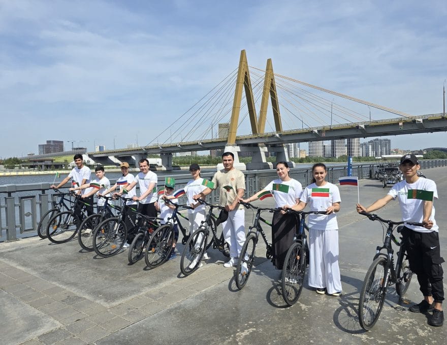 Генконсульство Туркменистана провело в Казани велопробег