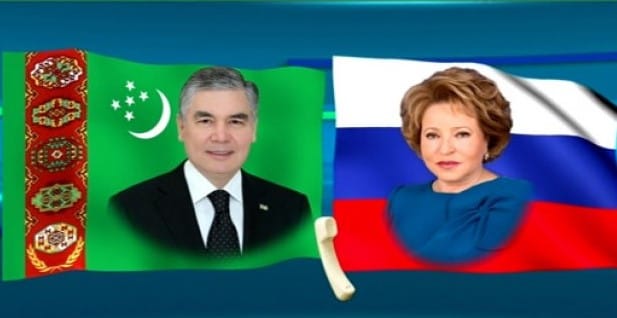 Gurbangulı Berdimuhamedov, Valentina Matviyenko ile telefonda görüştü