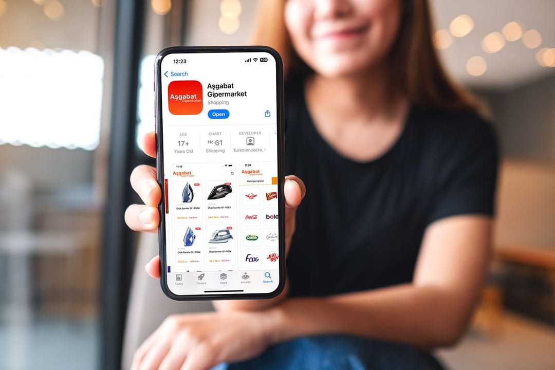 The “Ashgabat” hypermarket launched its mobile application