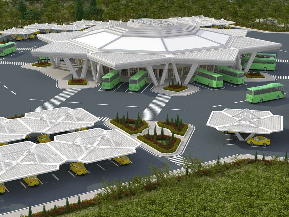 Daşoguz welaýatynda täze awtoterminalyň gurluşygy alnyp barylýar