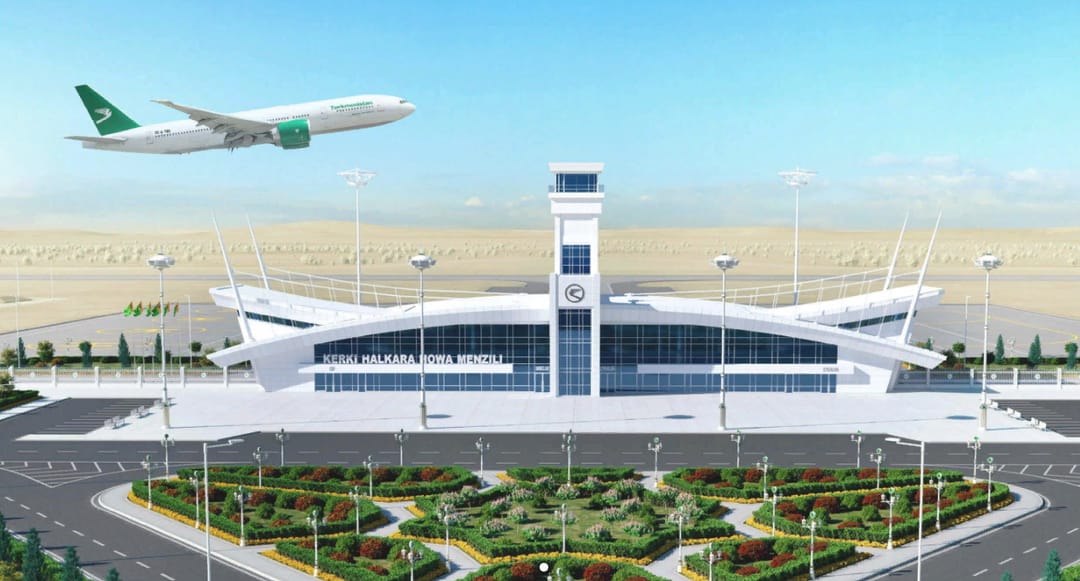 Транзитные рейсы по Туркменистану выполняются в международном аэропорту Керки 