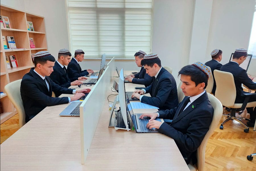 A hackathon on information security was held at a Turkmen university