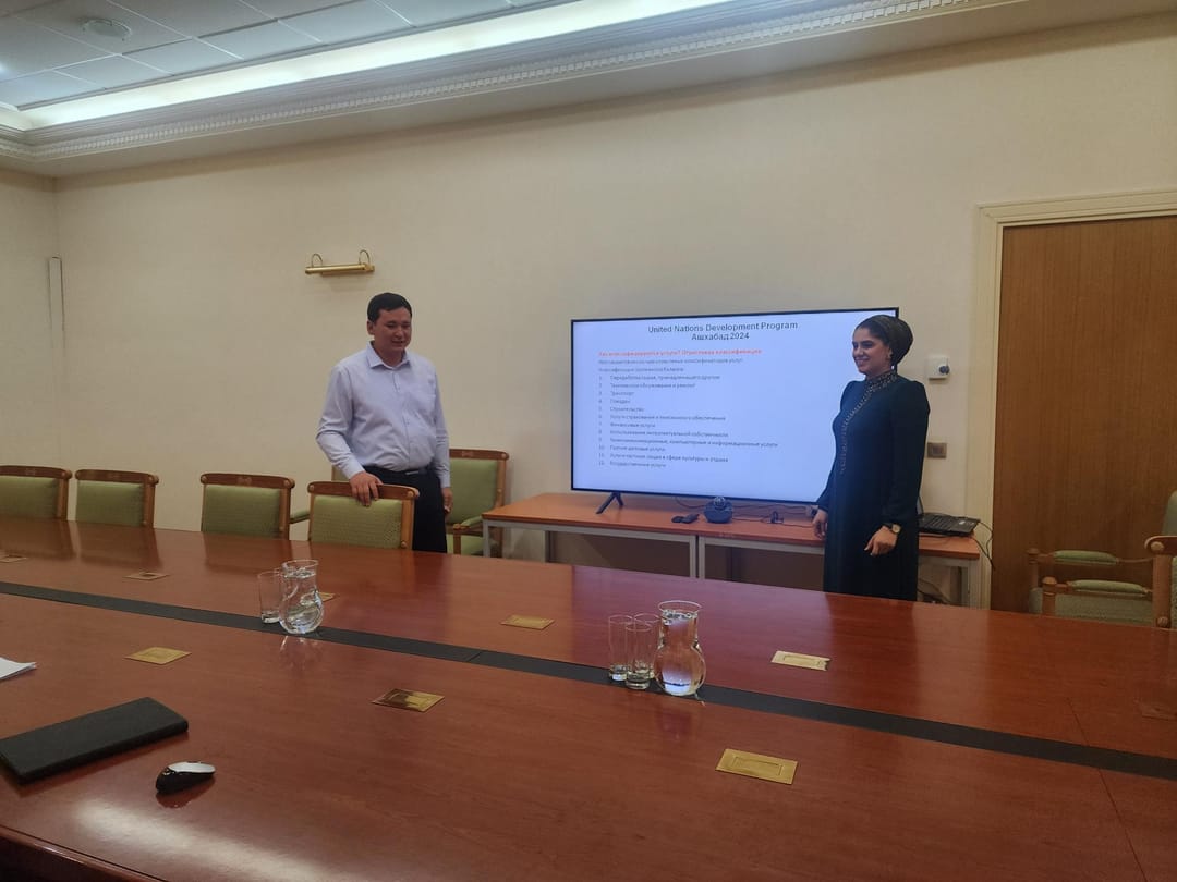 As part of the UNDP project, an international statistics expert visited Ashgabat