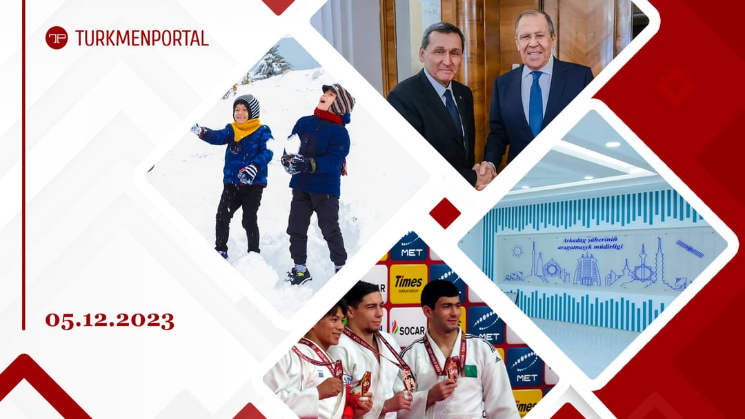 Freezing temperatures are expected in Ashgabat, Rashid Meredov met in Moscow with Russian Foreign Minister Sergey Lavrov, Turkmen students became winners of the Spelling Bee competition and other news