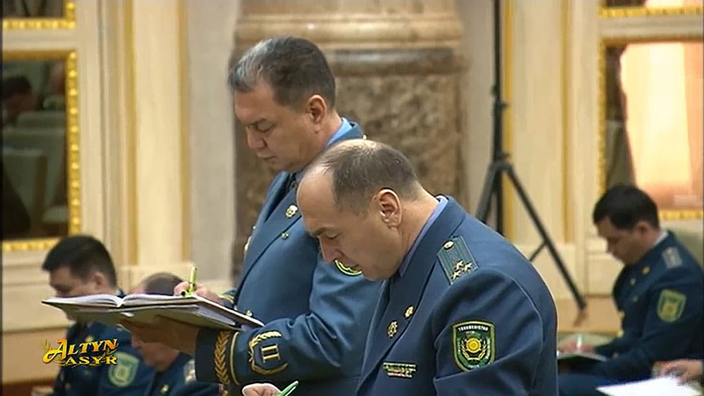 Türkmenistanyň içeri işler ministri wezipesinden boşadyldy