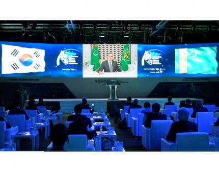 Berdimuhamedov made a video message at the International Forum on Northern Economic Cooperation