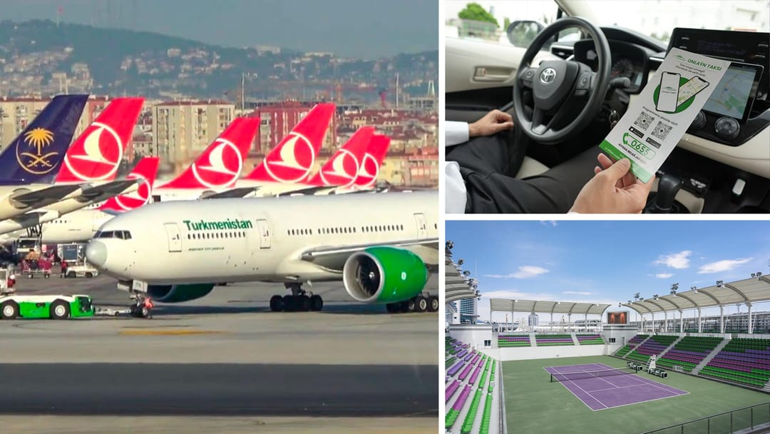Regular flights between Türkiye and Turkmenistan resume, Onlaýn taksi taxi fleet replenished with new Toyota Corolla, Ashgabat will host the first amateur tennis tournament