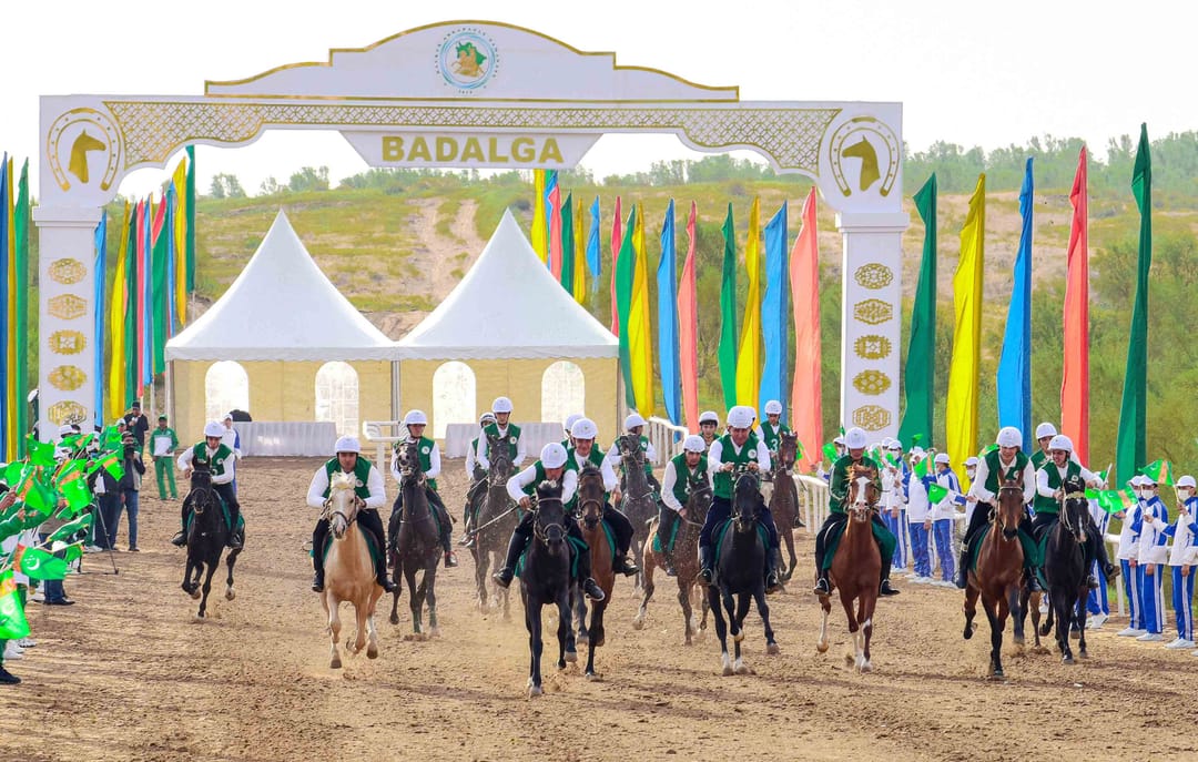 An equestrian marathon was held in Turkmenistan