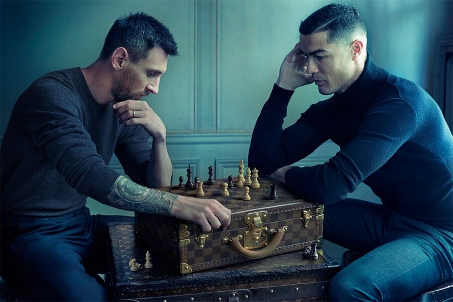 «Louis Vuitton» Messi bilen Ronaldunyň mahabatyndan 13,5 million dollar gazandy