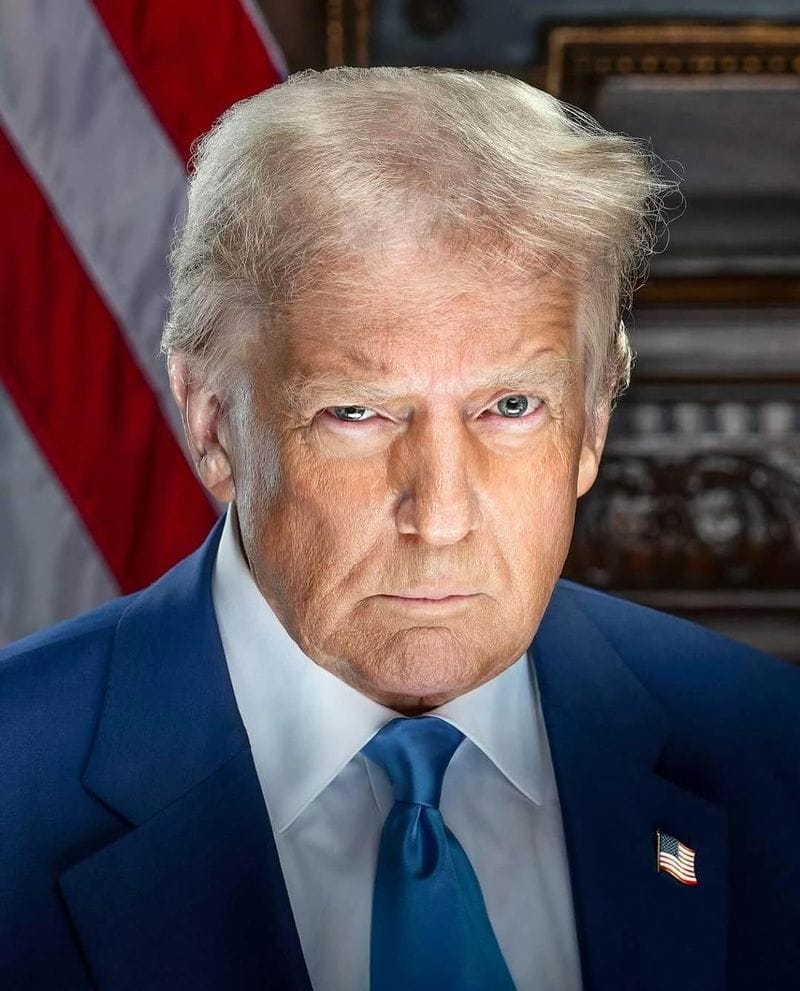 Donald Trump'ın resmi yemin töreni portresi yayınlandı