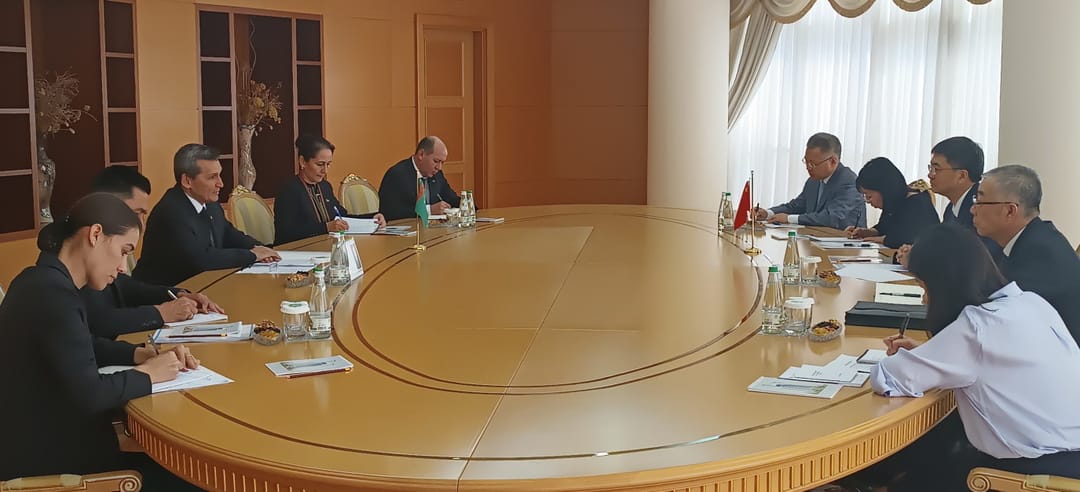 Negotiations with the delegation of China were held at the Ministry of Foreign Affairs of Turkmenistan