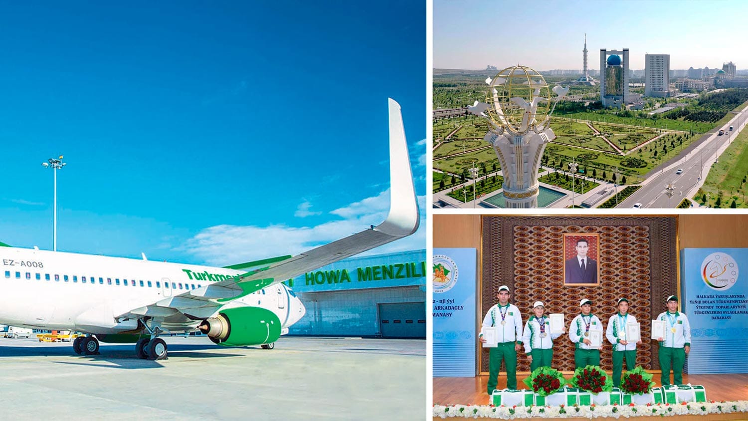 Туркменистан анонсировал чартерные рейсы в Беларусь, в сентябре по всему Туркменистану ожидается температура выше климатической нормы, в Ашхабаде наградили медалистов международных соревнований