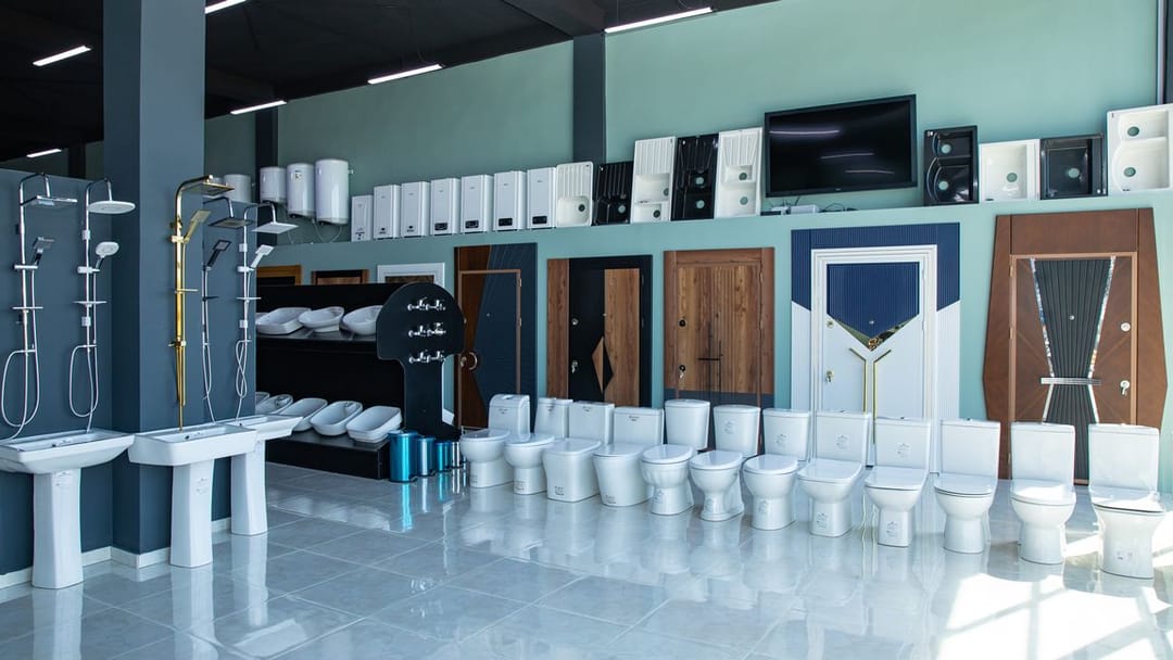 В ашхабадском магазине Mega Teknik представлена линейка сантехники из Ирана