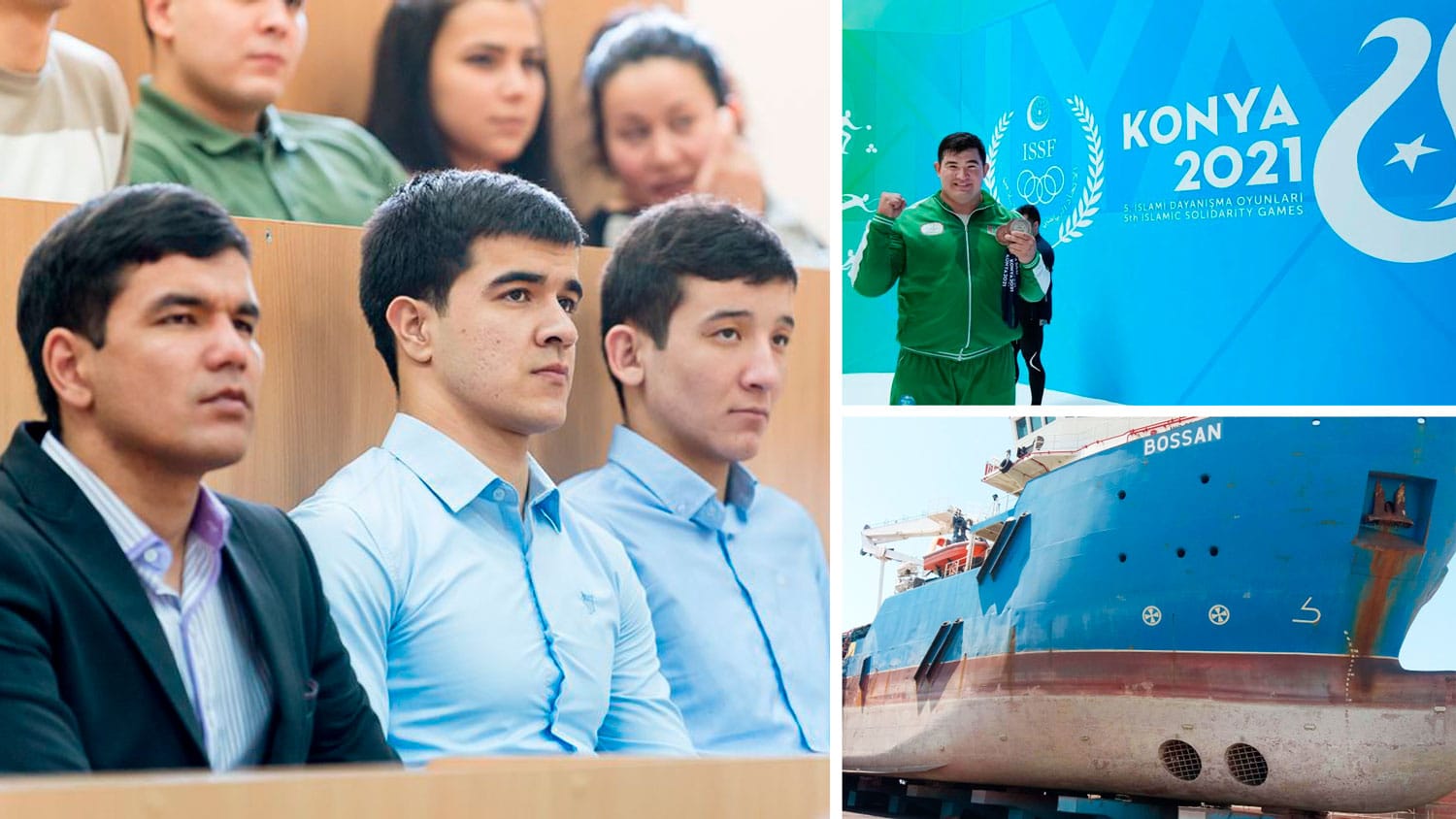 Minskde türkmenistanly talyplar üçin iş orunlarynyň ýarmarkasy geçiriler, Toýçyýew V Yslam raýdaşlygy oýunlarynda bürünç medala mynasyp boldy, 2023-nji ýylda Türkmenistan hususy gury ýük daşaýan gämisiniň gurluşygyna girişmegi meýilleşdirýär