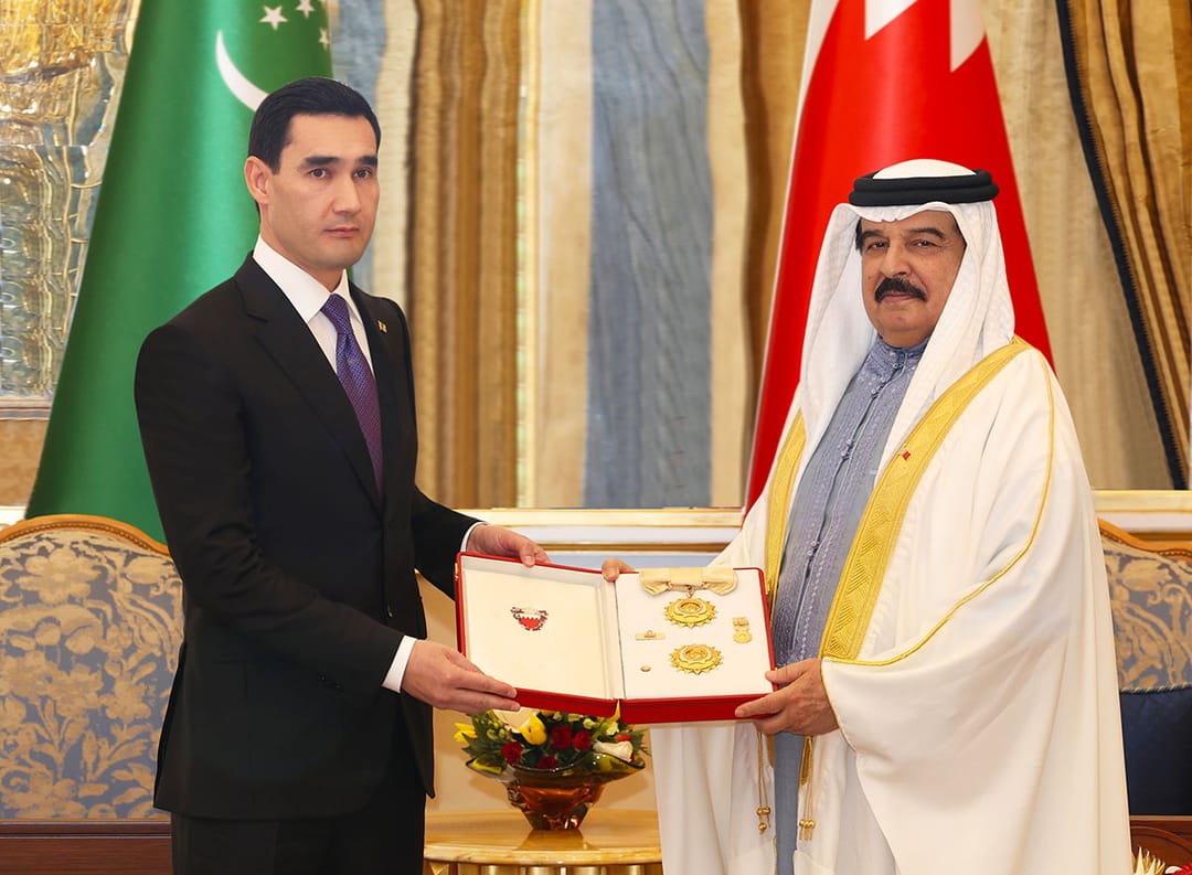 Serdar Berdimuhamedow Bahreýn Patyşalygynyň ýokary döwlet sylagy bilen sylaglanyldy