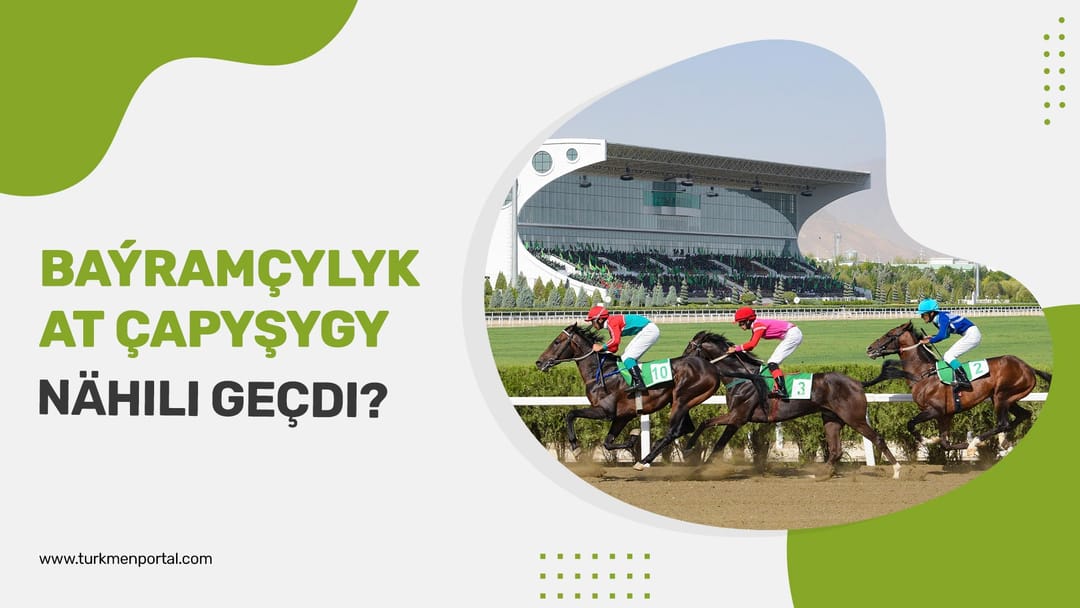 Halkara ahalteke atçylyk toplumynda baýramçylyk at çapyşygy geçirildi