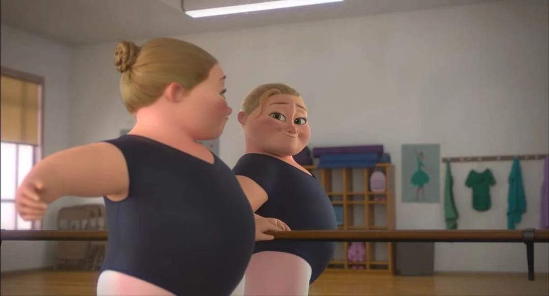 Disney presented a cartoon with a plus-size heroine for the first time