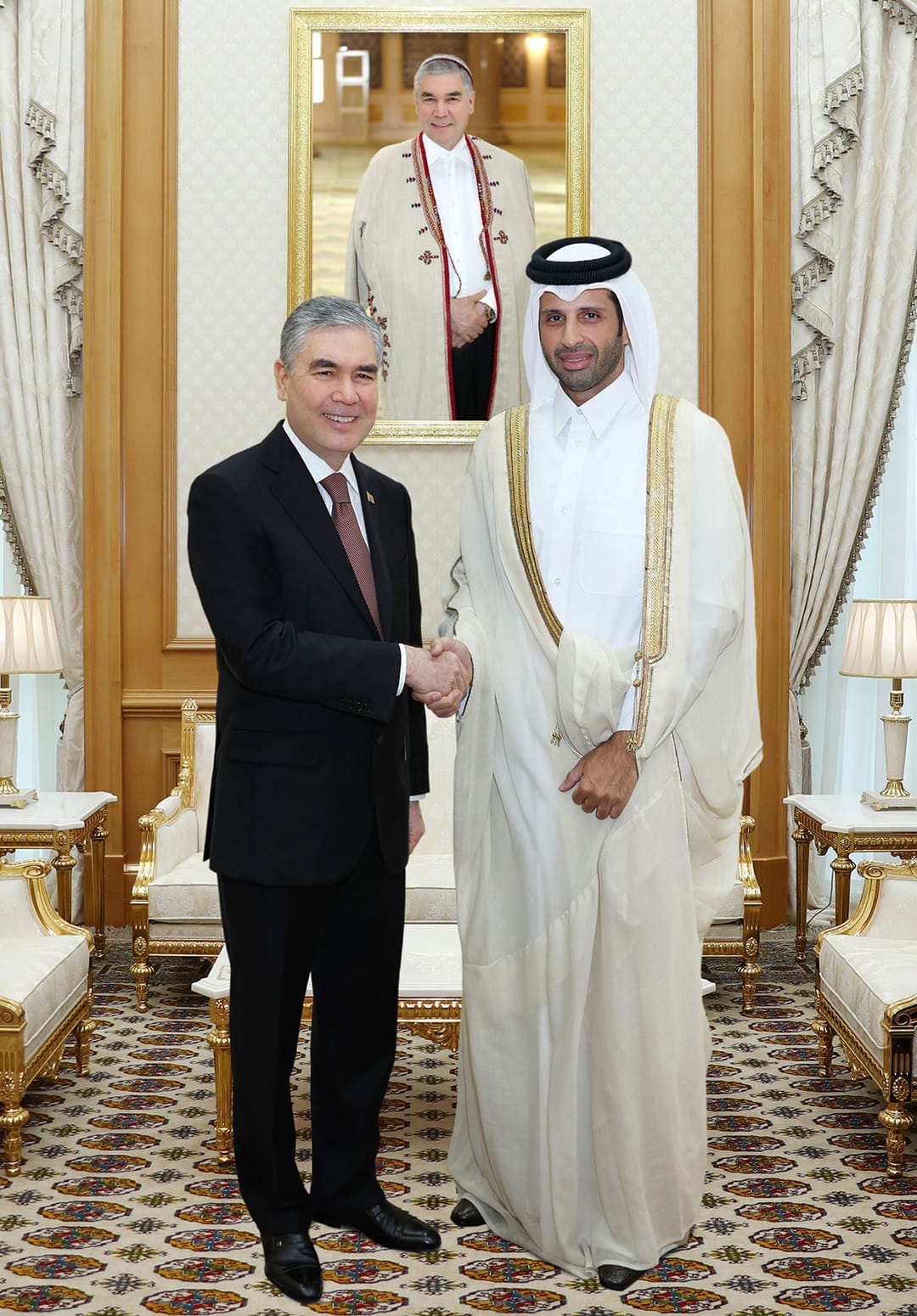 Gurbanguly Berdimuhamedov discussed issues of enhancing cooperation with the Secretary General of the Qatar Horse Breeding Federation