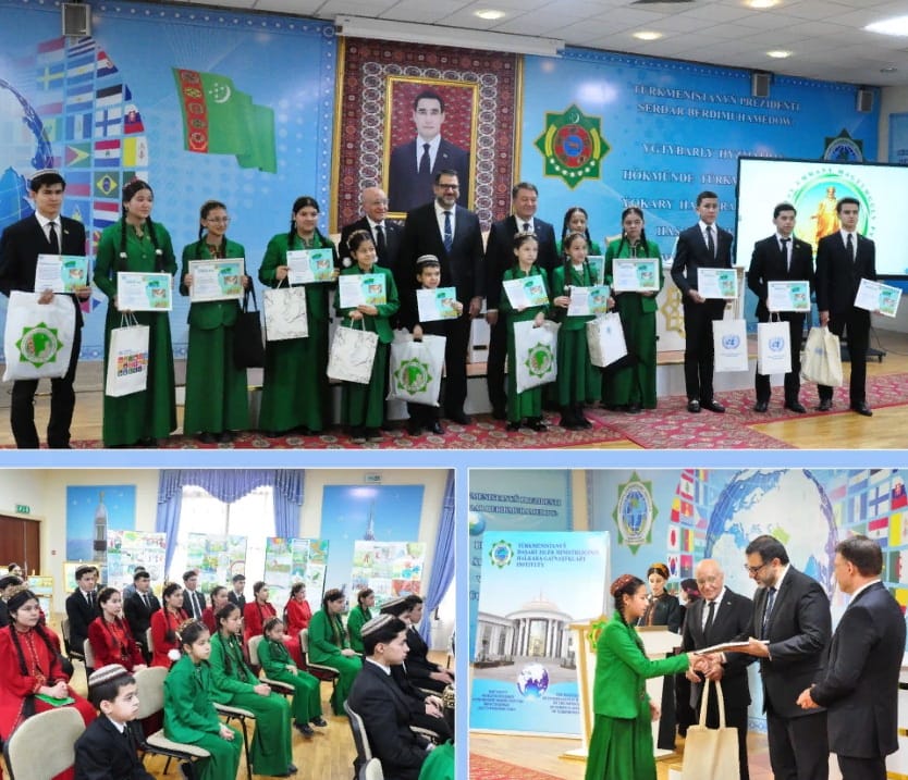 В ИМО МИД Туркменистана наградили победителей конкурса «Культура мира – глазами молодёжи»
