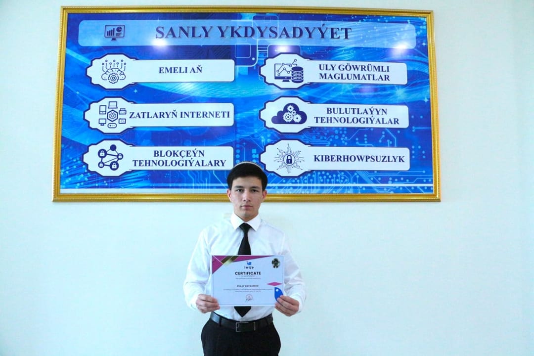 Türkmen döwlet ykdysadyýet we dolandyryş institutynyň talyby Angliýada geçirilen halkara taslama bäsleşiginde “Altyn medala” eýe boldy