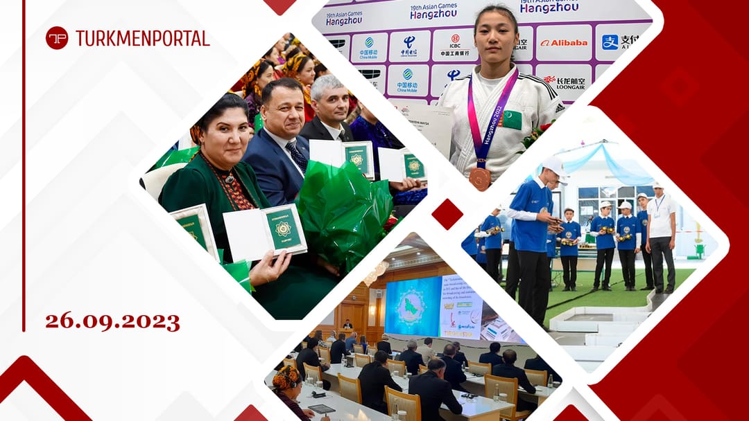 Passports were handed over to new citizens of Turkmenistan in Ashgabat, a new consul of Turkmenistan in Kazakhstan was appointed, Serdar Berdimuhamedov received Igor Babushkin and other news