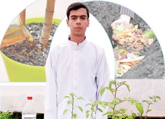 Türkmenistanly mekdep okuwçysy azyk galyndylaryny gaýtadan işlemegiň tehnologiýasyny hödürledi