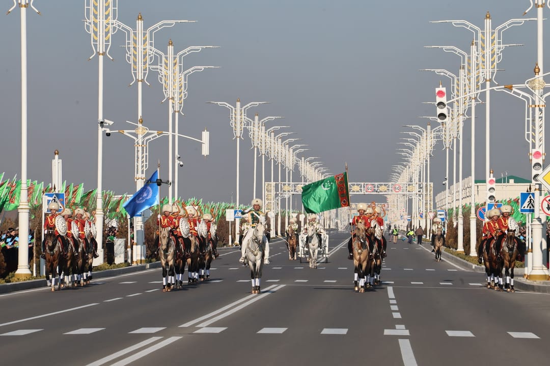 В Аркадаге состоялись торжества в честь победы группы «Galkynyş» на 47-м Международном фестивале циркового искусства