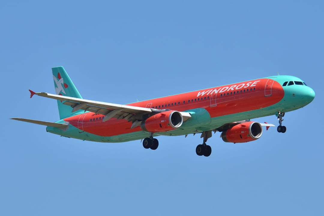 Украинская Windrose Airlines осуществила чартерный рейс в Туркменбаши