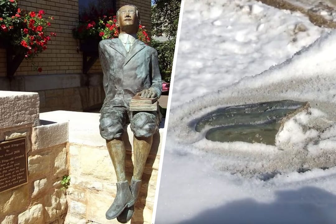 Ýazyjy Frensis Skott Fisdžeraldyň heýkeliniň elini ogurladylar