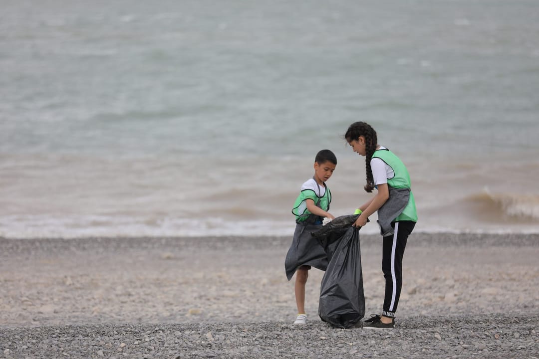 Daşky gurşawy goramak boýunça nobatdaky aksiýa Gökdepe kölüniň kenarynda geçirildi